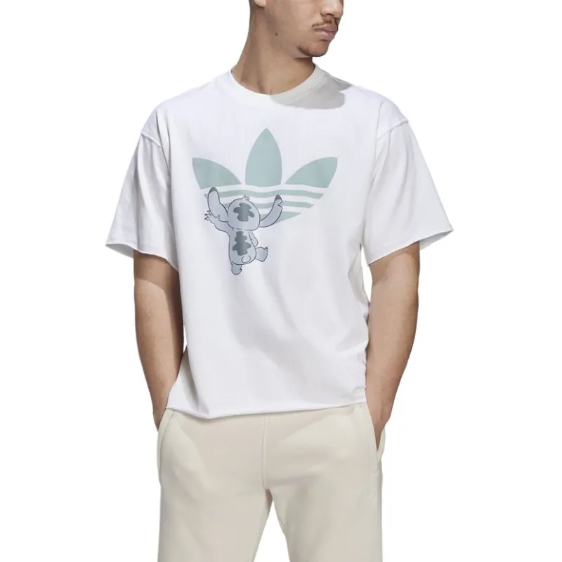 Adidas Originals x Disney Stitch T Shirt Unisex White-1