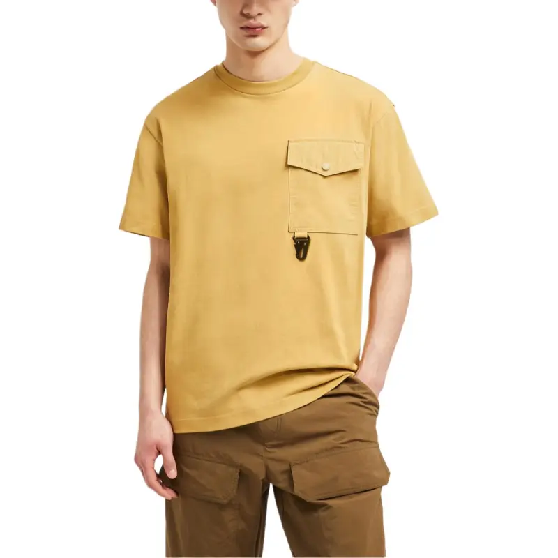 Moncler T Shirt Men's Ochre Yellow-1