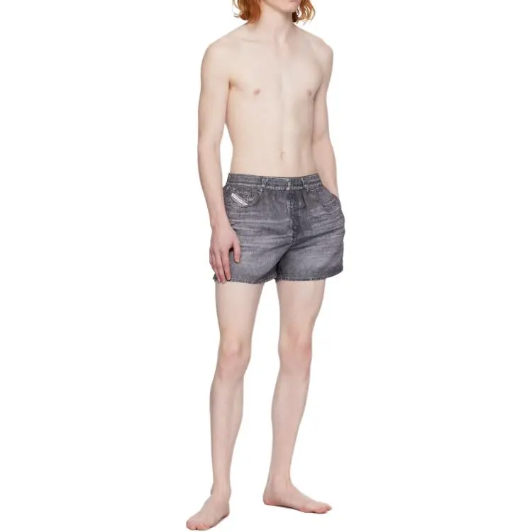 DIESEL Bmbx-Ken-37 Denim Printed Swim Shorts-3