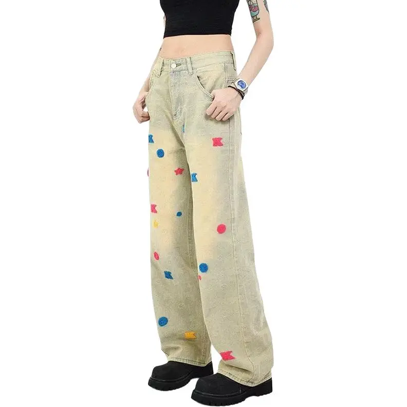 MGXEK Jeans Unisex Yellow Mud-4