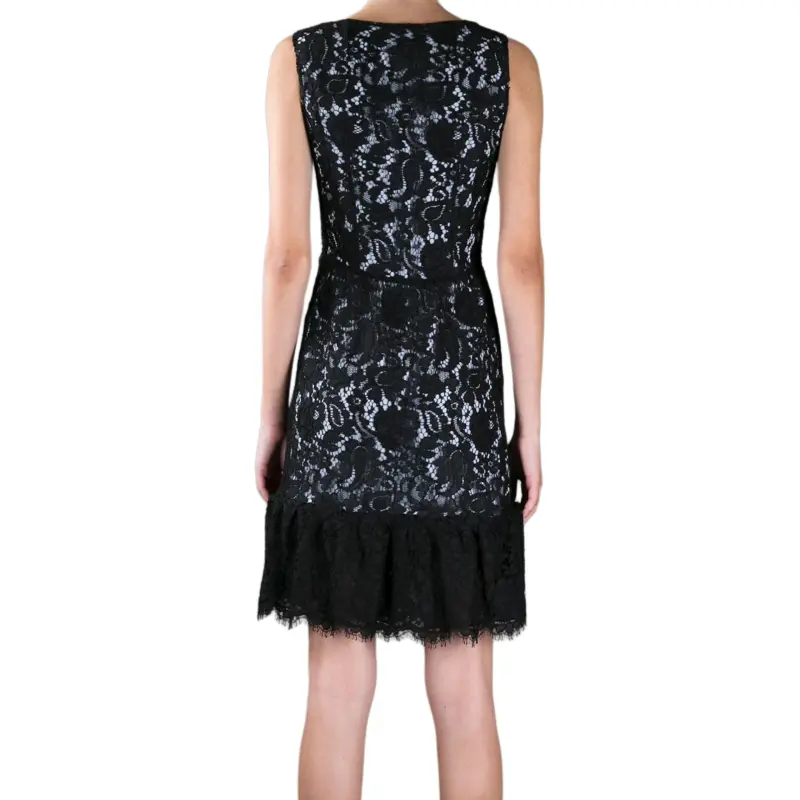 Balenciaga Sleeveless Lace Mini Dress-2