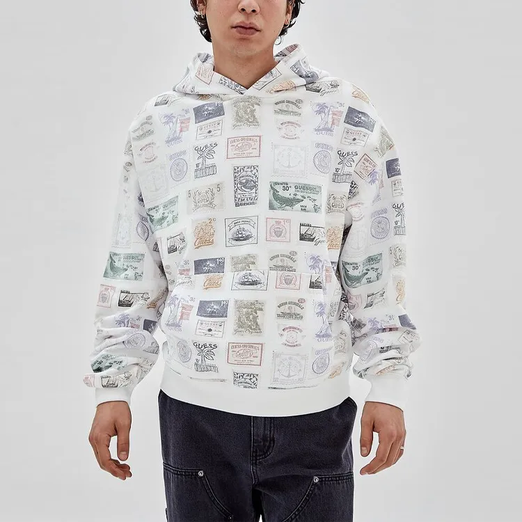 GUESS Sweatshirts Women's White Print-F0J3-3