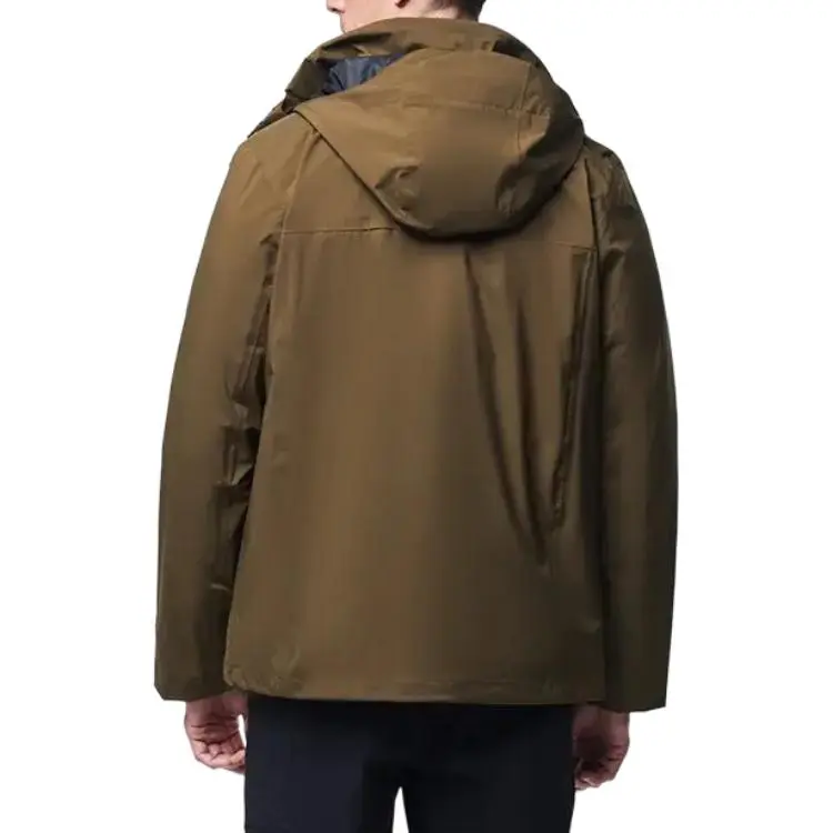 Columbia City Outdoor Collection Water Resistant Warm Heat Reflective Windbreaker Jacket Men's Umber-1