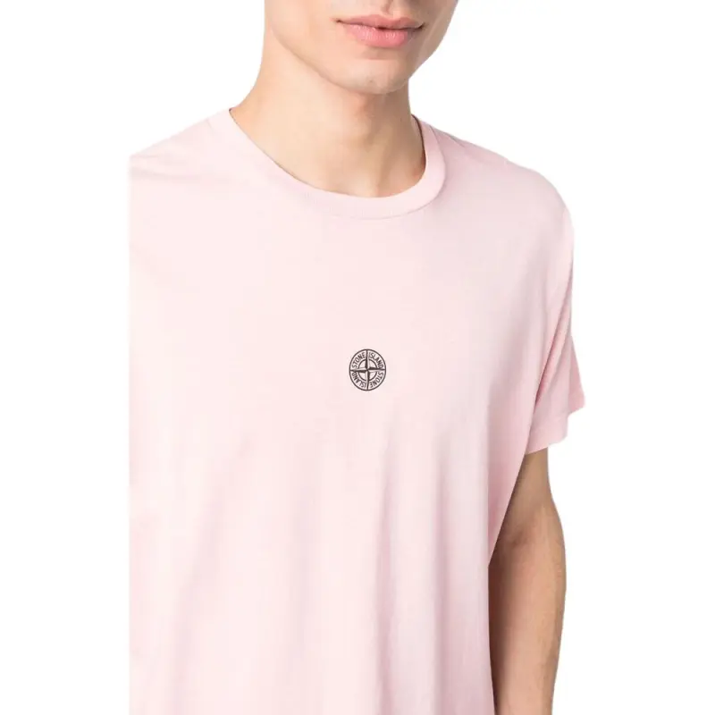 STONE ISLAND T Shirts Men Pink-4