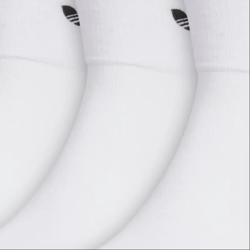 Adidas Originals ANKLE SOCKS Mid Calf Socks Unisex 3 Pack White-1