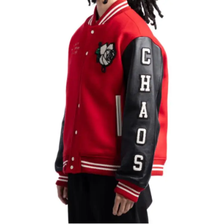 UNDERCOVER X Kamilla Tolnø Wolf Rose Varsity Jacket-3