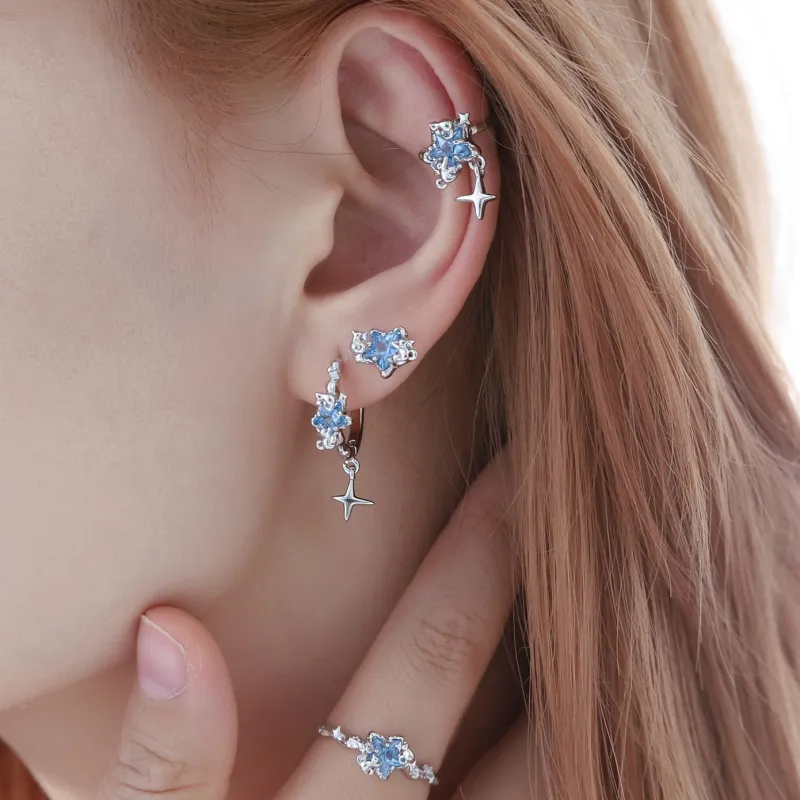 Masw S925 Silver Stud Earrings Women's-3