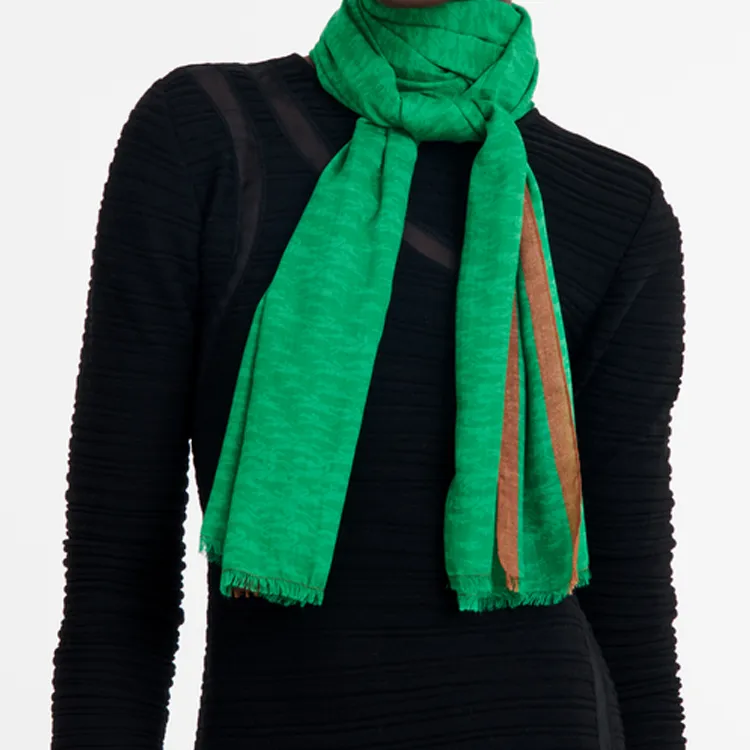 LONGCHAMP Modal Shawls Women's Green-1