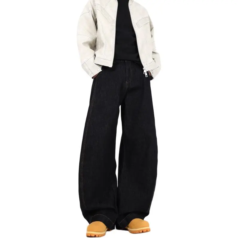PAINT STAIN Jeans Unisex Black-8