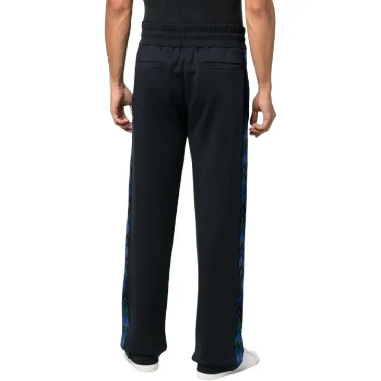 MISSONI FW22 Straight Sports Pants Men's Blue-3