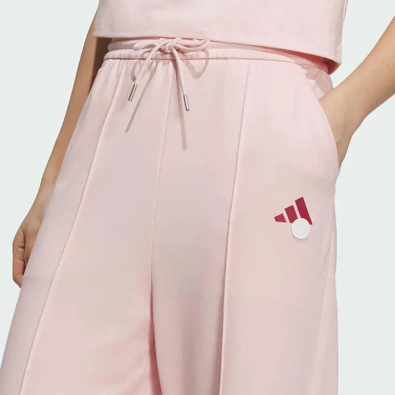 Adidas Knitted Sweatpants Women's Pink-4