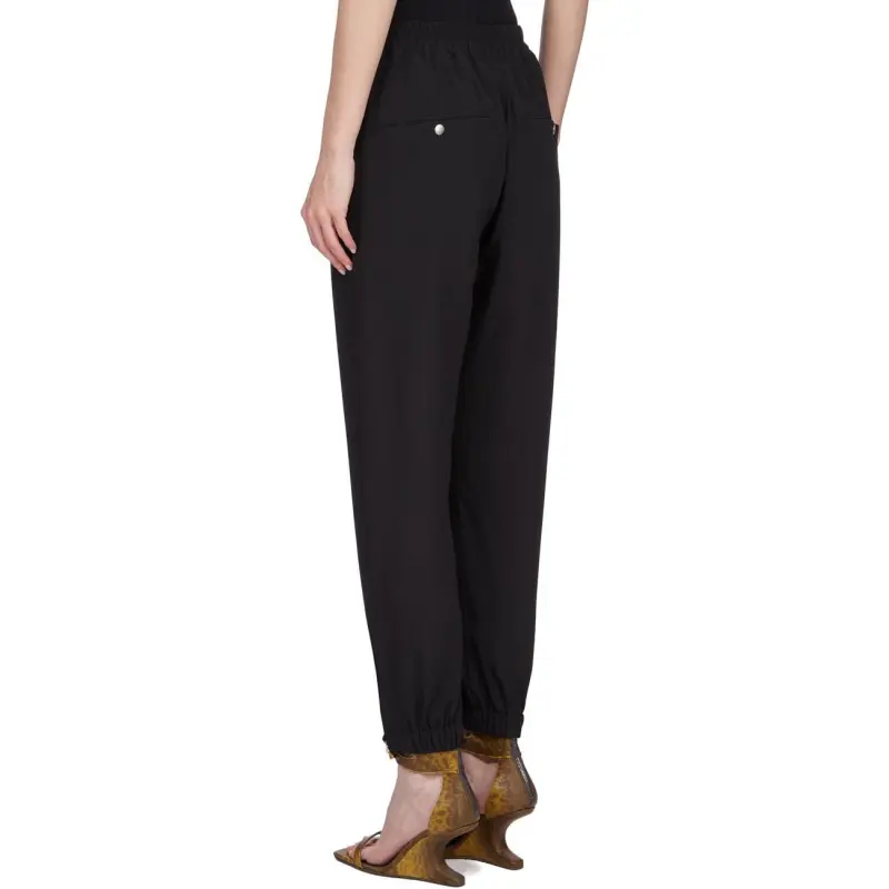 RICK OWENS Cocoon Crepe Track Pants 'Black'-1