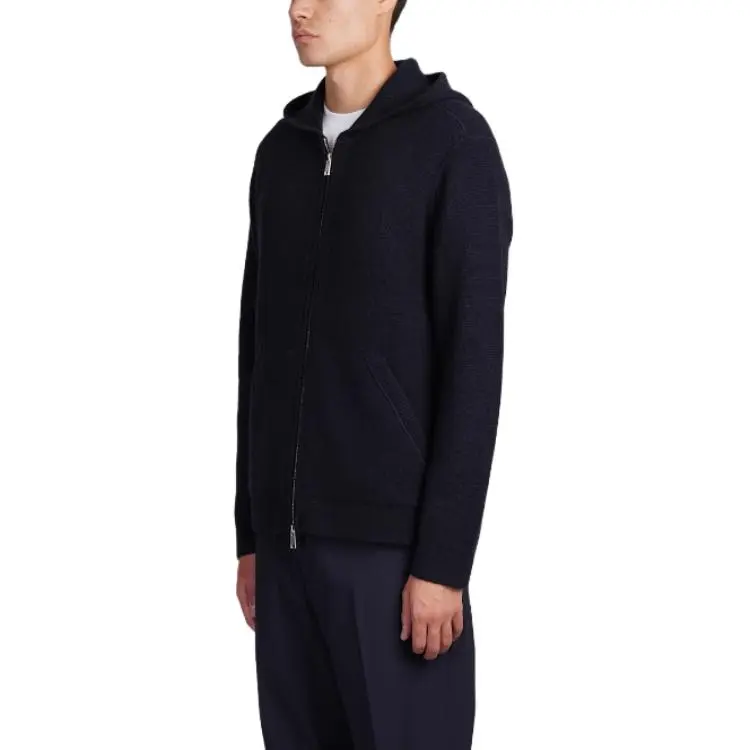 THEORY Hooded Knitted Cardigan-2
