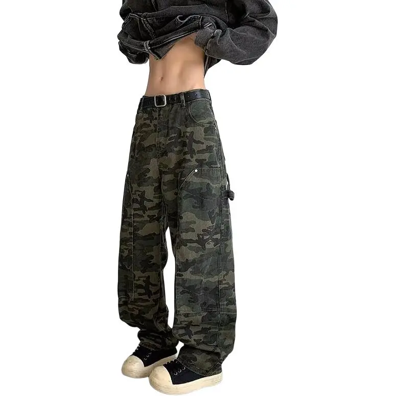 Concubine Zhu Jeans Unisex Camouflage-5