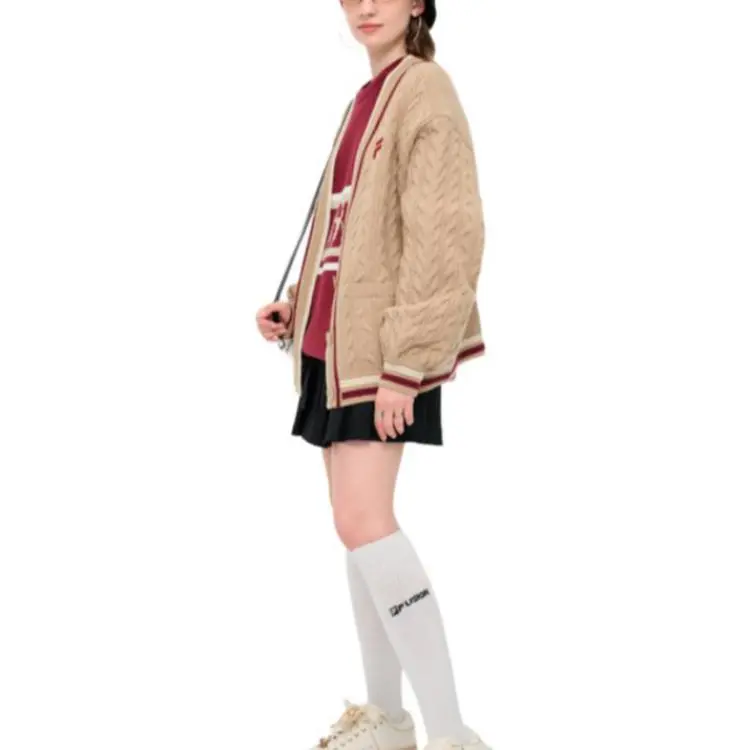 FILA FUSION FOB Series Knitwear Women's Vintage Khaki-3