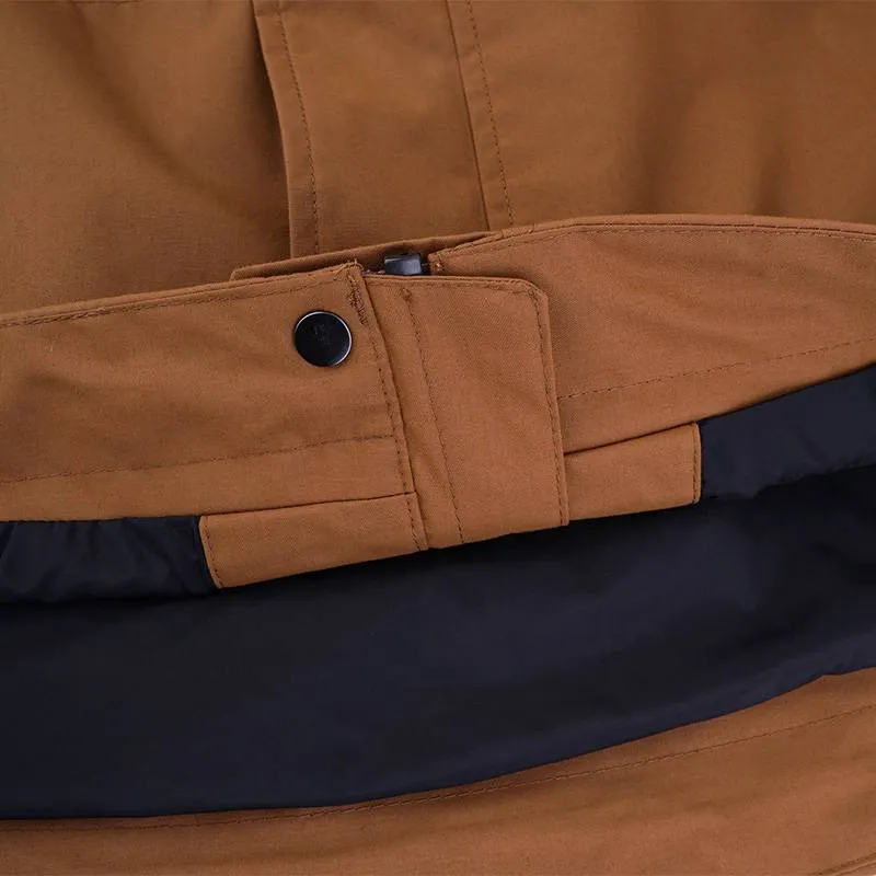 Timberland FW24 Outdoor Hiking Water Resistant Windproof Breathable Windbreaker Jacket Men Dark Wheat-2