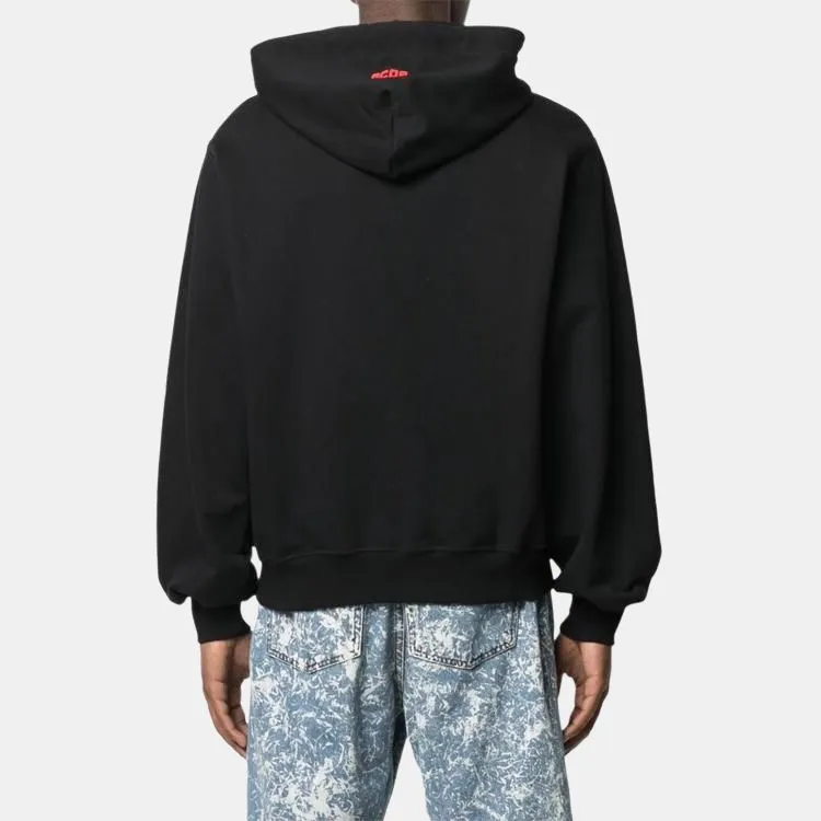 GCDS Logo Patch Drawstring Hoodie-2