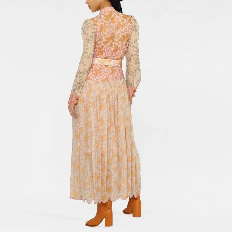 Zimmermann Long-Sleeved Dresses Women's Orange-2