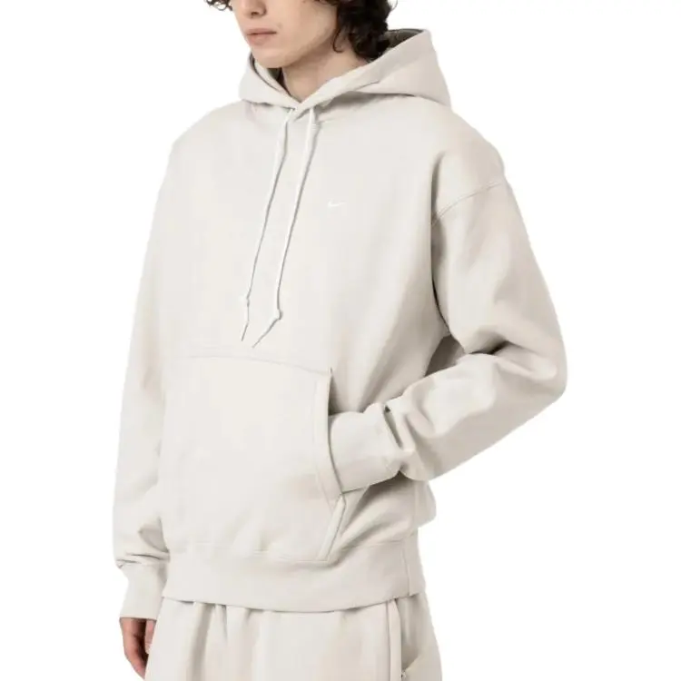 Nike Solo Swoosh Zip Up Drawstring Hoodie-2