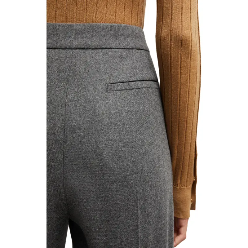 Moncler Logo Buttoned Straight Leg Trousers-4