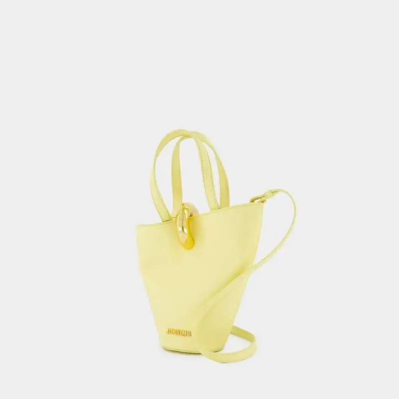Jacquemus Le Petit Bambola Asymmetric Mini Bucket Bag-4