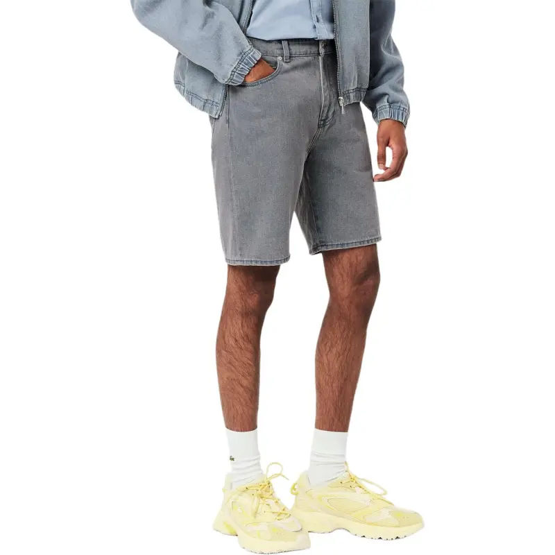 LACOSTE Washed effect Denim Shorts-4