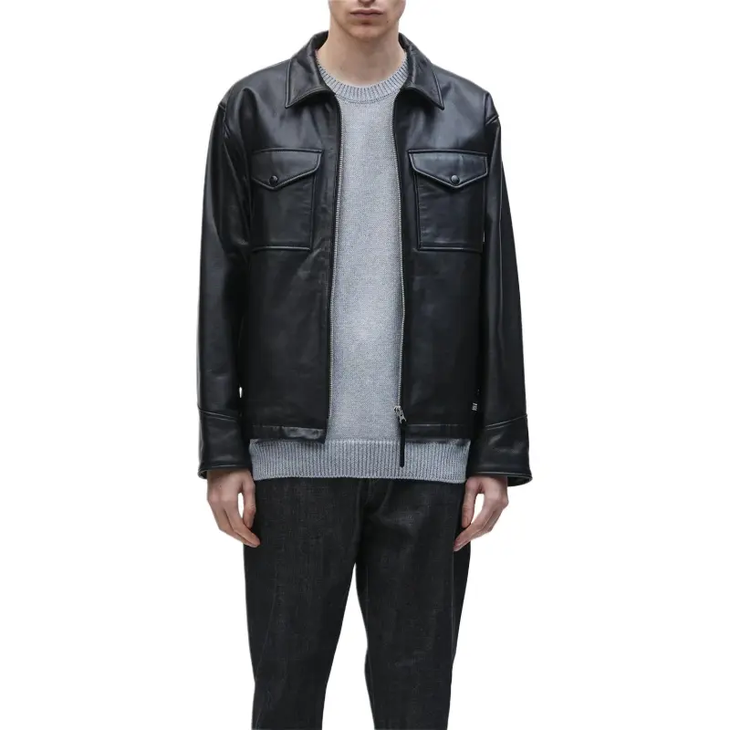 NEIGHBORHOOD Leather Jacket-3