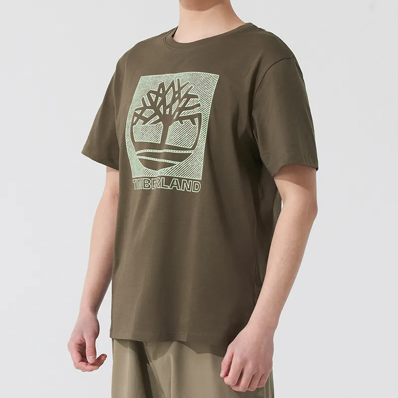Timberland SS25 T Shirt Men's Light Brown-3