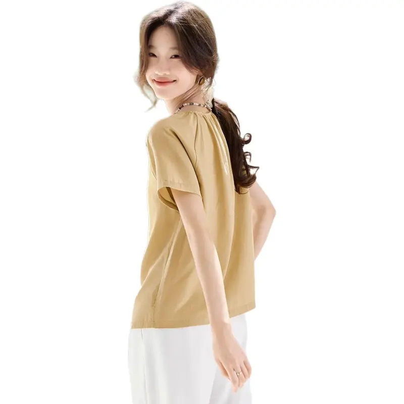 Mu Xiao Xin Shirts Women's Lemon-2