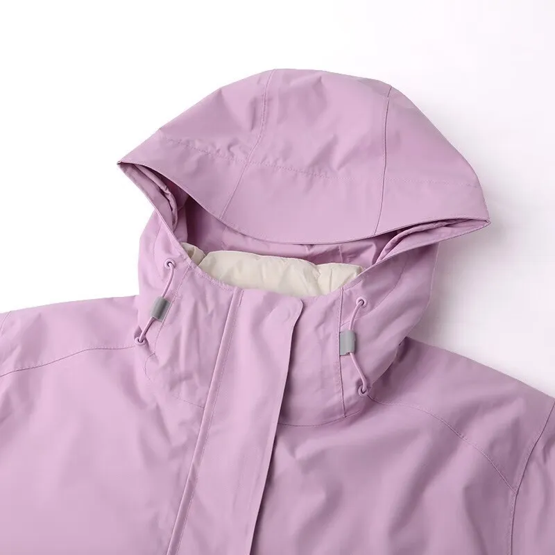 Columbia Water-Resistant Windproof Wear-Resistant Warm Windbreaker Jacket Women's Purple-2