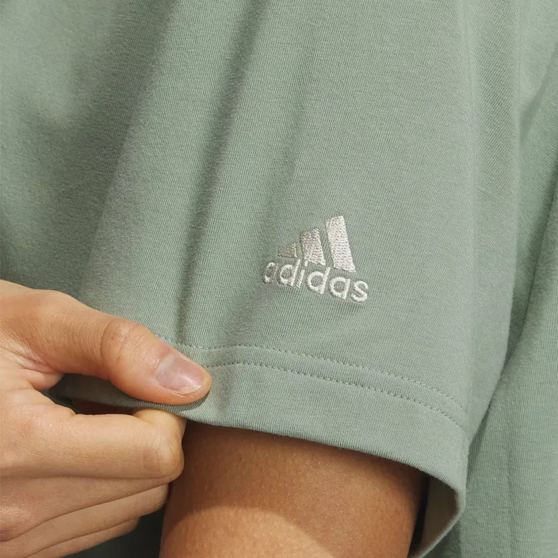 Adidas T Shirts Women's Dusty Green-4