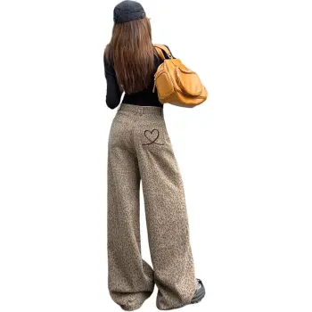 ZAZN Jeans Women's Leopard Print