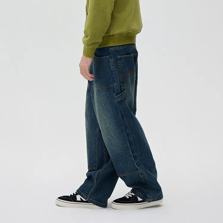 Vision Street Wear Jeans Unisex Denim Blue-5