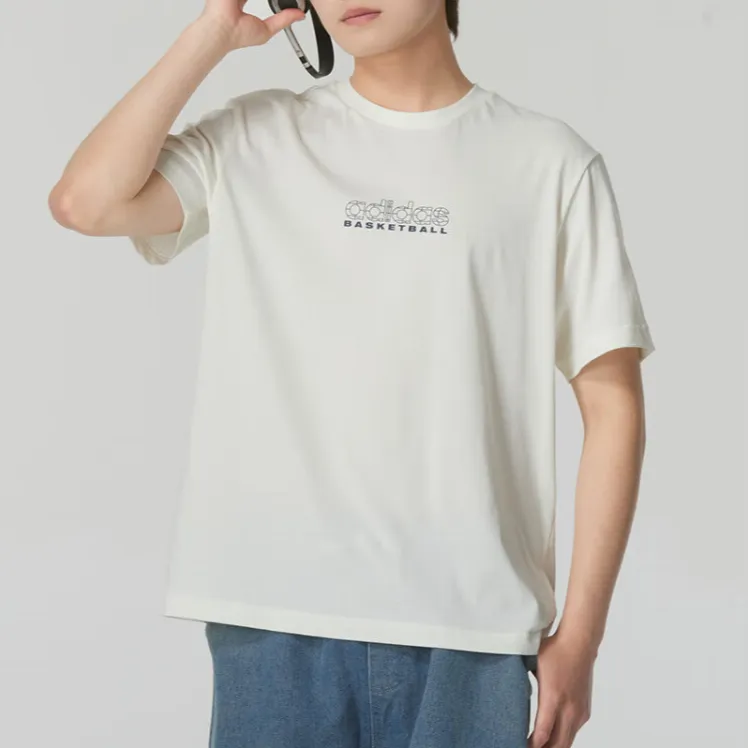 Adidas T Shirts Men White-4
