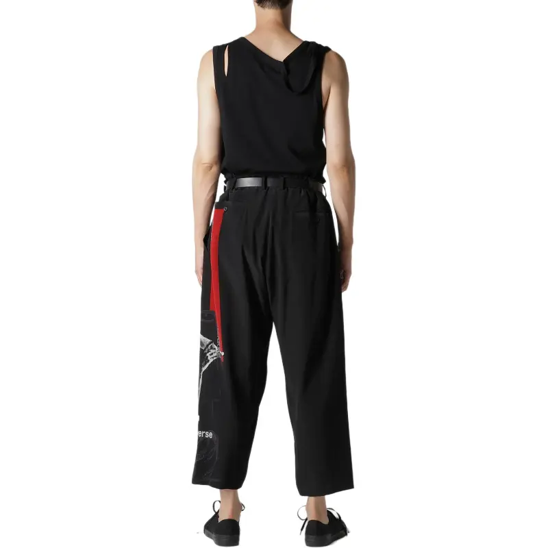 Yohji Yamamoto Pour Homme SS25 Casual Pants Men's Black-3
