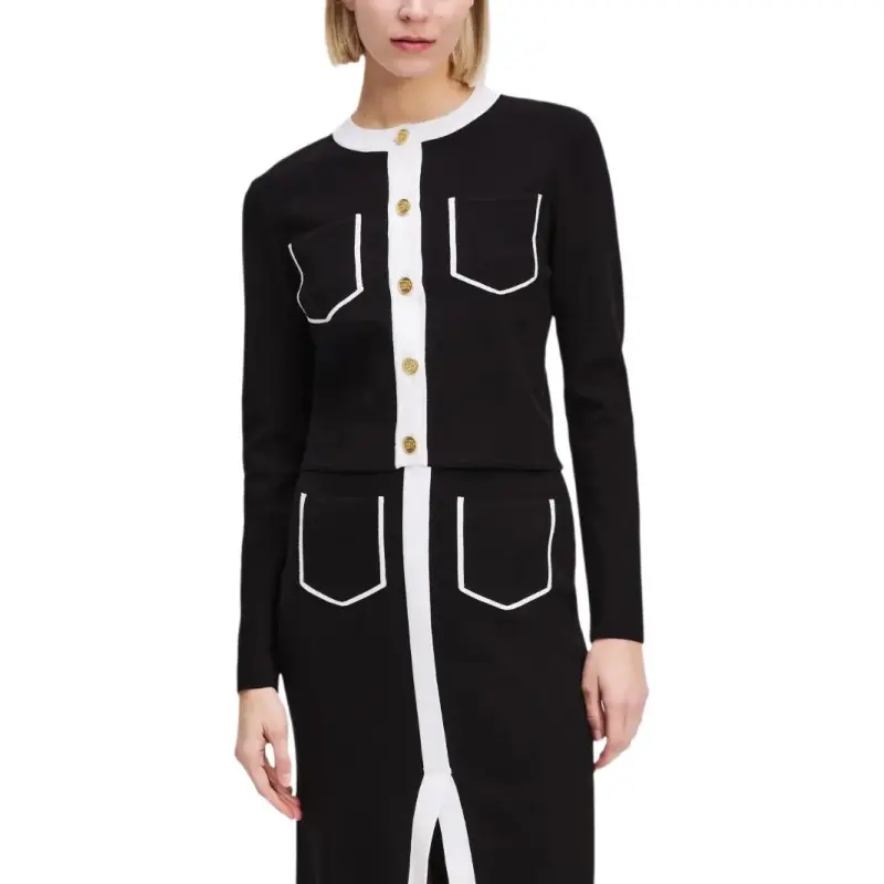 KARL LAGERFELD / Karl Lagerfeld Jeans Contrast piping Cardigan-2