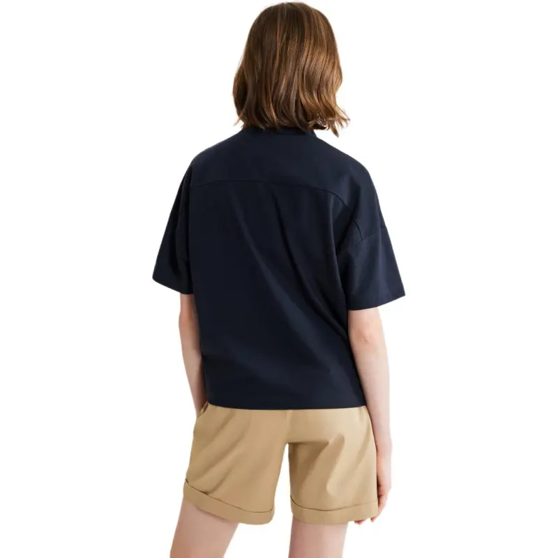 AIGLE Polo Shirt Women's Dark Marine Blue-3