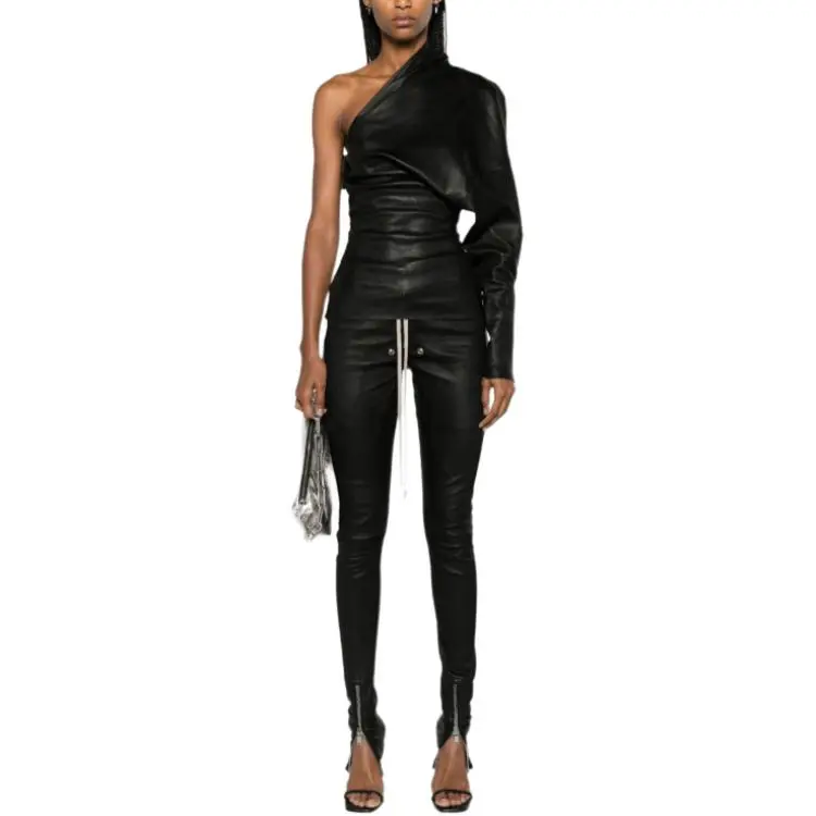 RICK OWENS Asymmetric One Sleeve Top-2