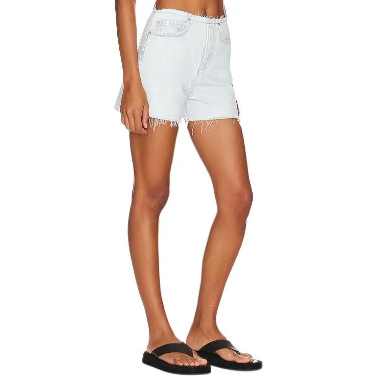 GRLFRND Denim Shorts Women's Light Blue-2