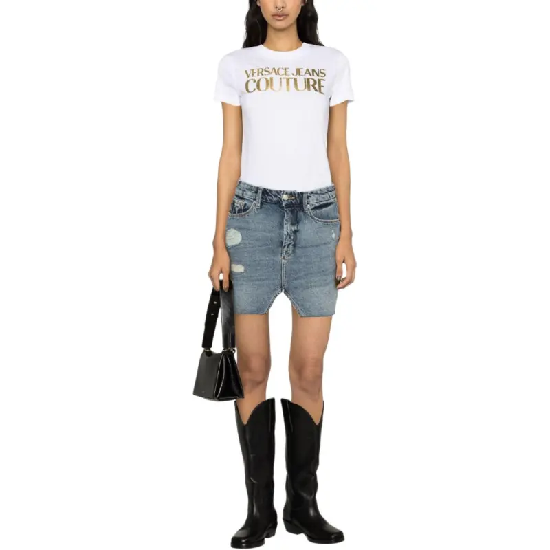 VERSACE JEANS Couture Logo print Cotton T shirt-1