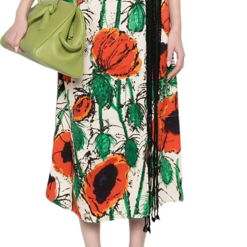 Wales Bonner Wrap Midi Skirt-4