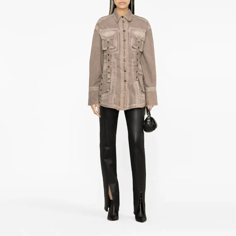 Blumarine Eyelet embellished Denim Jacket-1