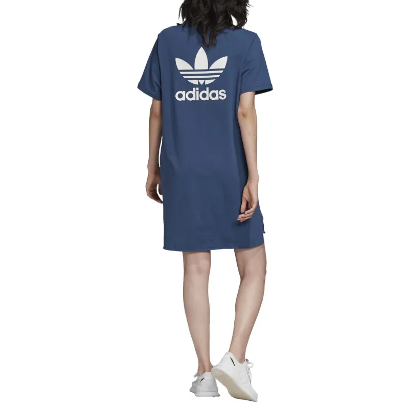 Adidas Originals Short Sleeved Dresses Women's Dark Blue-2