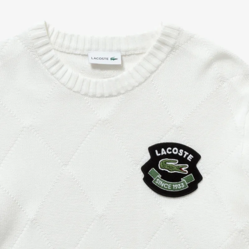 LACOSTE Knitwear Men White-5