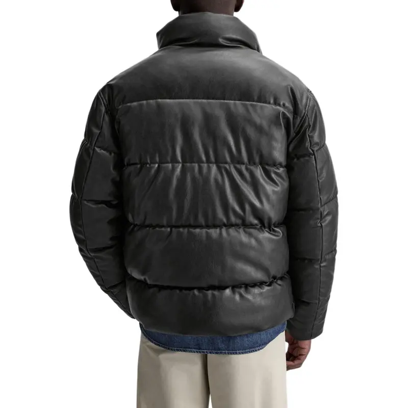 ZARA Puffer Jackets Men Black-2