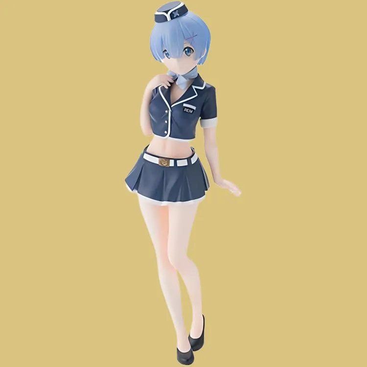 SEGA Rem Sega, RE Zero Starting Life In Another World Re 0 Rem, Air Hostess Uniform Bonus Gifts 21cm-4