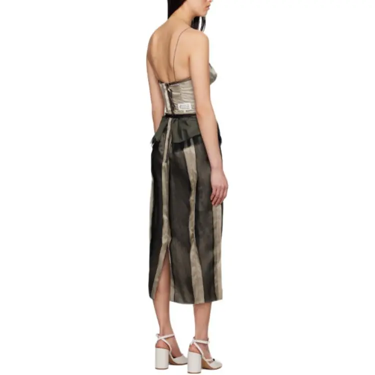Maison Margiela Peplum Waist Midi Dress-4