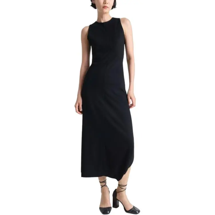 Lemaire Twisted Hem Dress 'Black'-3