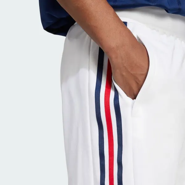Adidas Casual Shorts Men's White/Team Marine Blue 2/Better Scarlet-5