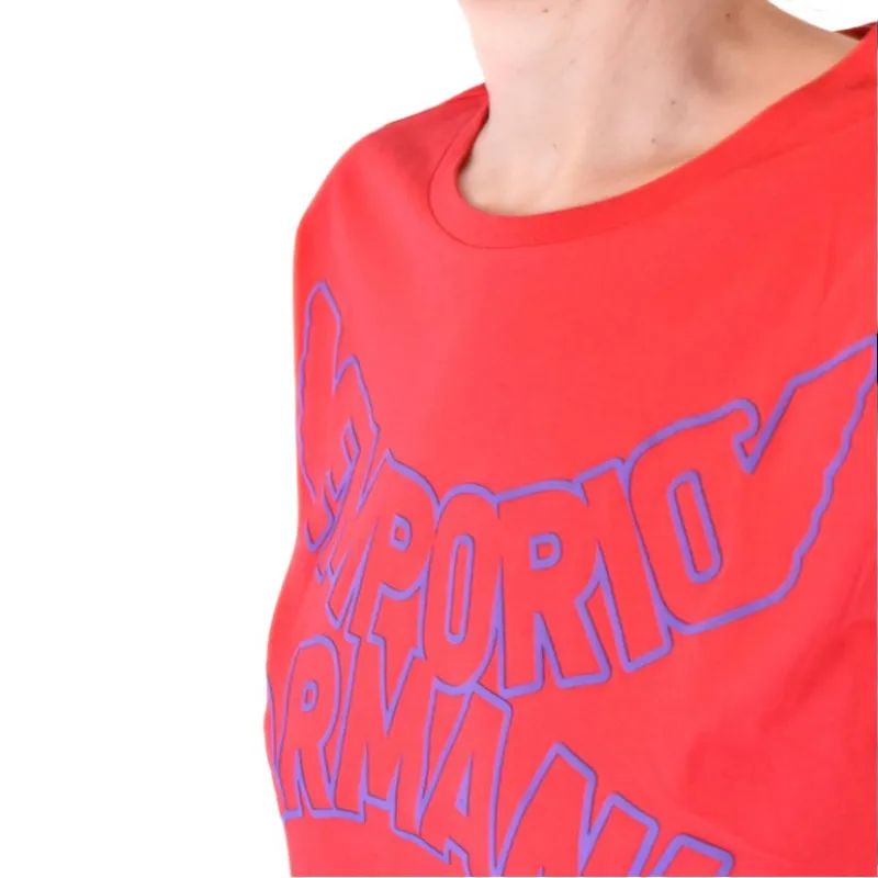 EMPORIO ARMANI T Shirts Women's Peach Pink-4